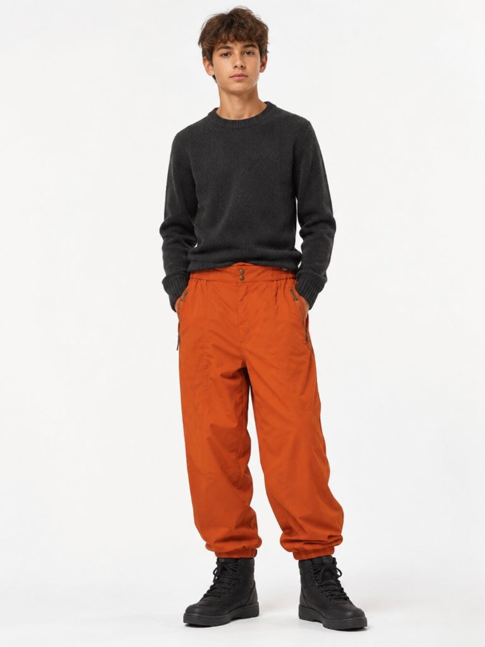 BOGNER KIDS UNISEX ORANGE SKI WINTER NYLON PANTS STYLE 1367/904/807 - 14